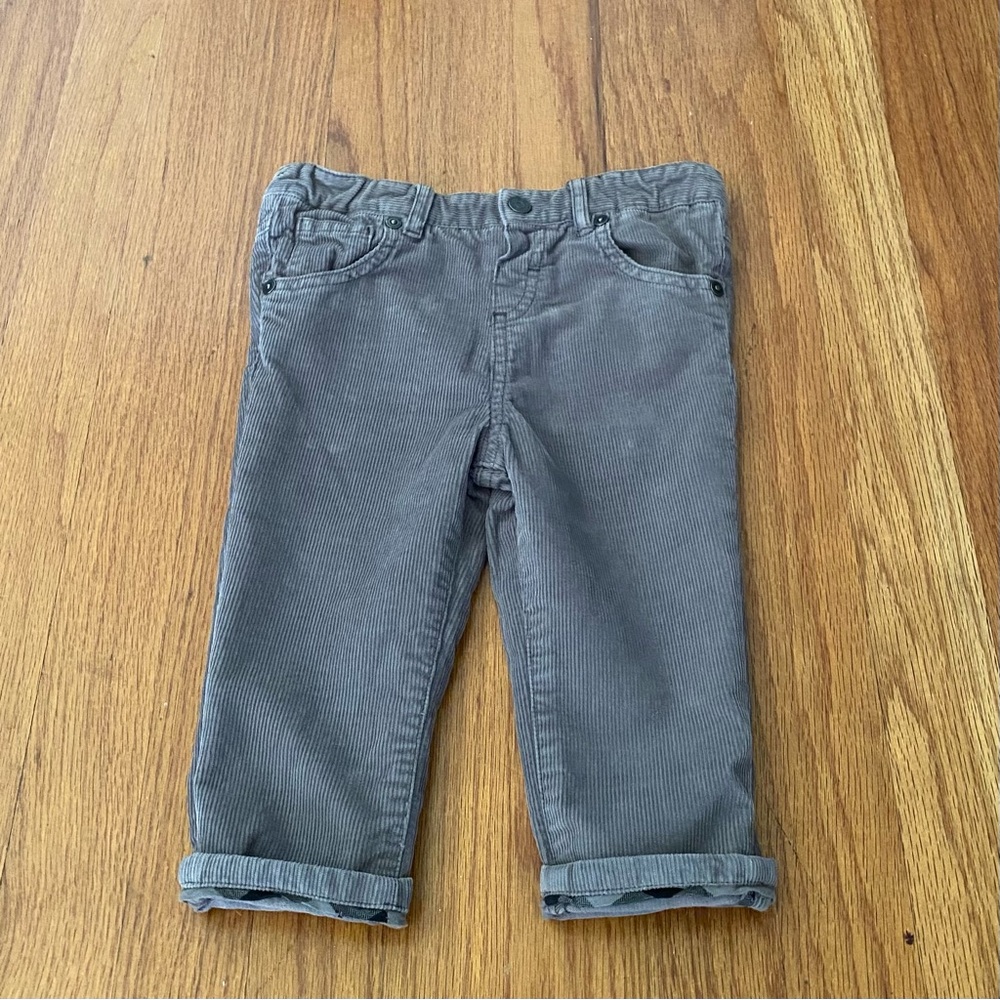 Burberry Kids Gray Corduroy Jeans